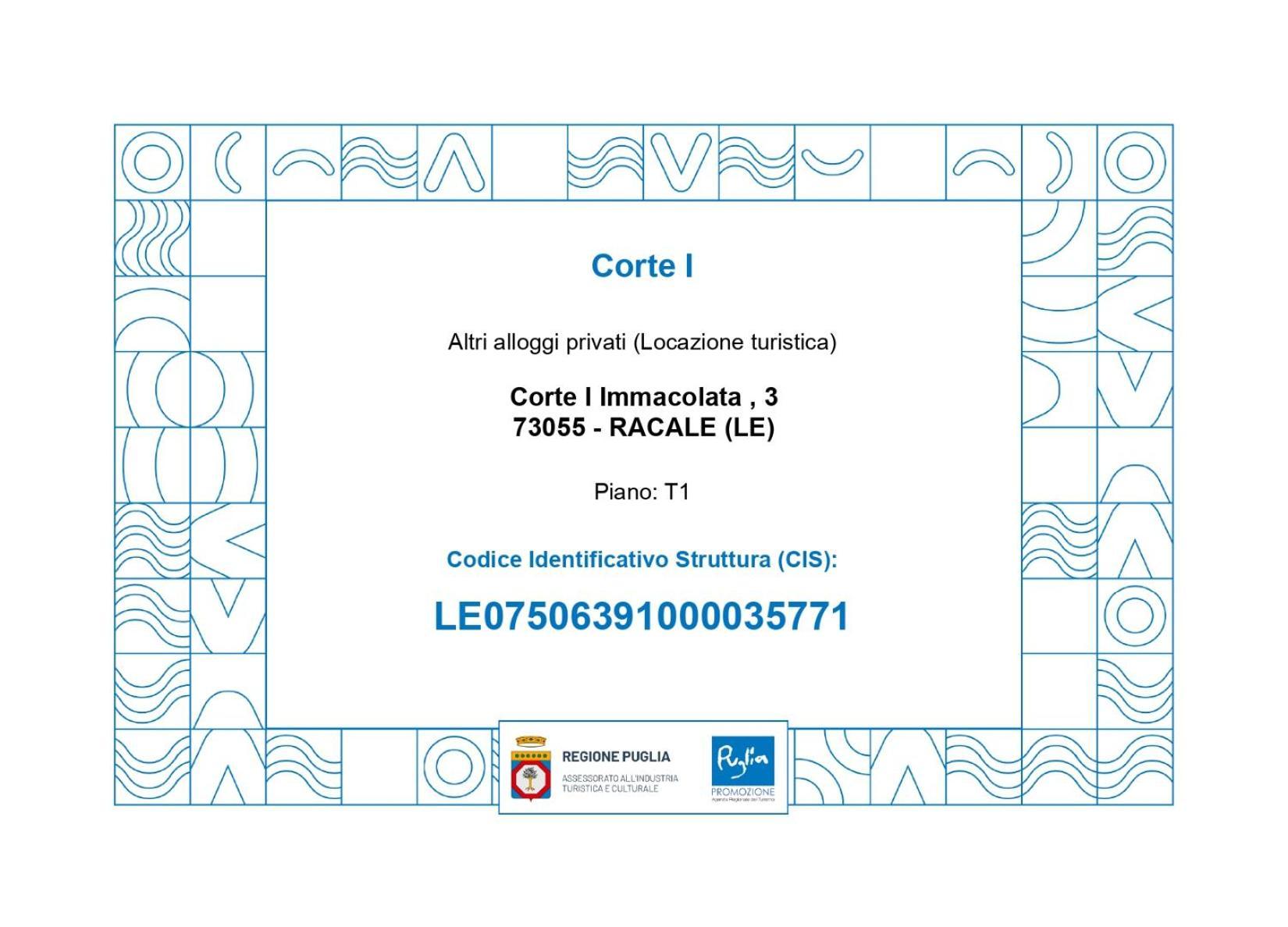 Corte I Racale Exterior foto